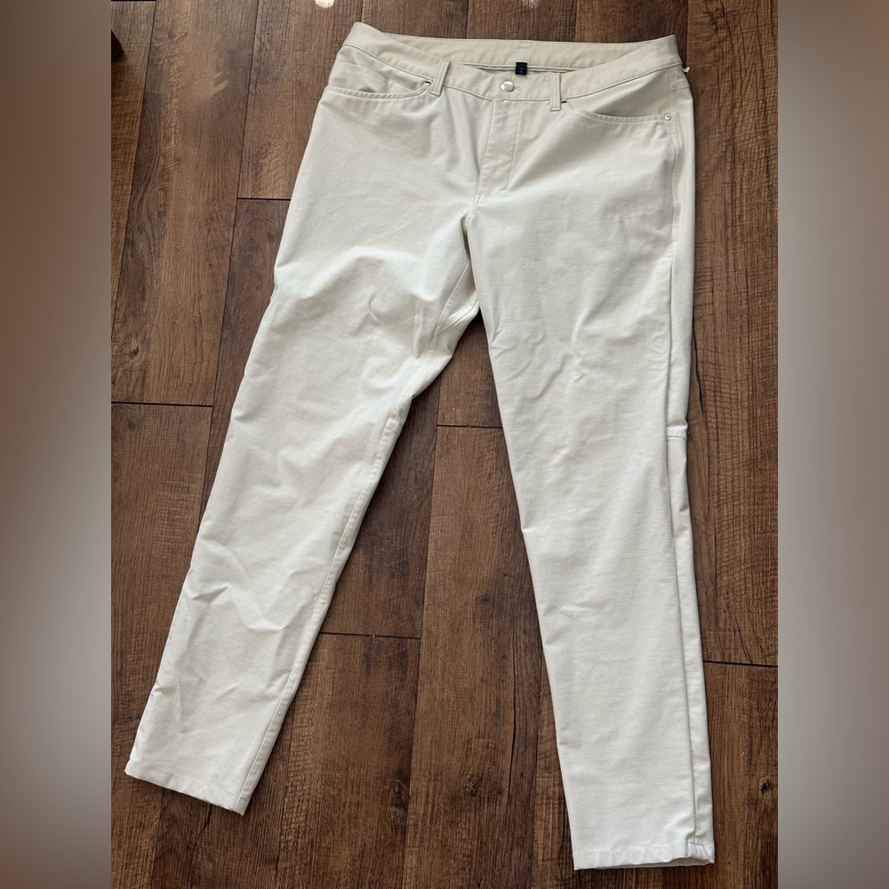 White Lululemon ABC Pants